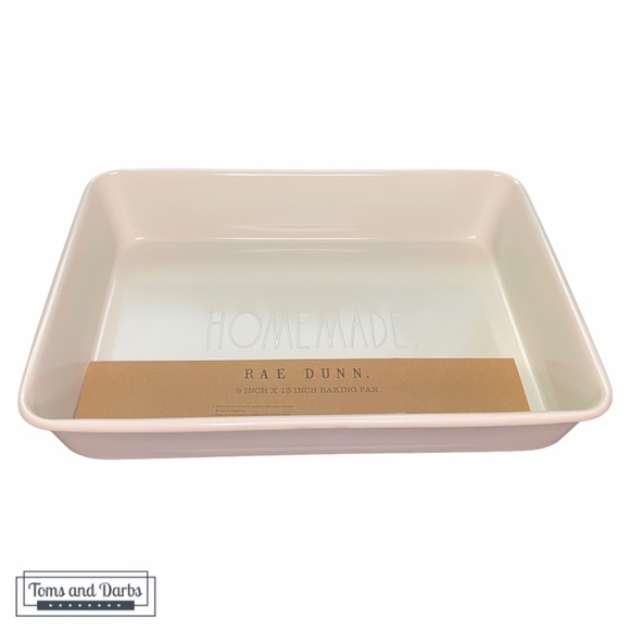 Rae Dunn HOMEMADE 9" x 13" Baking Pan in White - Picture 2 of 2